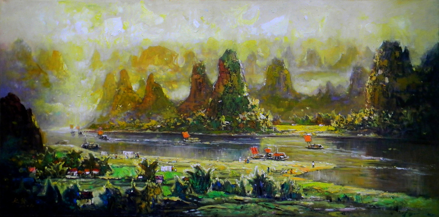 《山清水秀》150x75cm.jpg