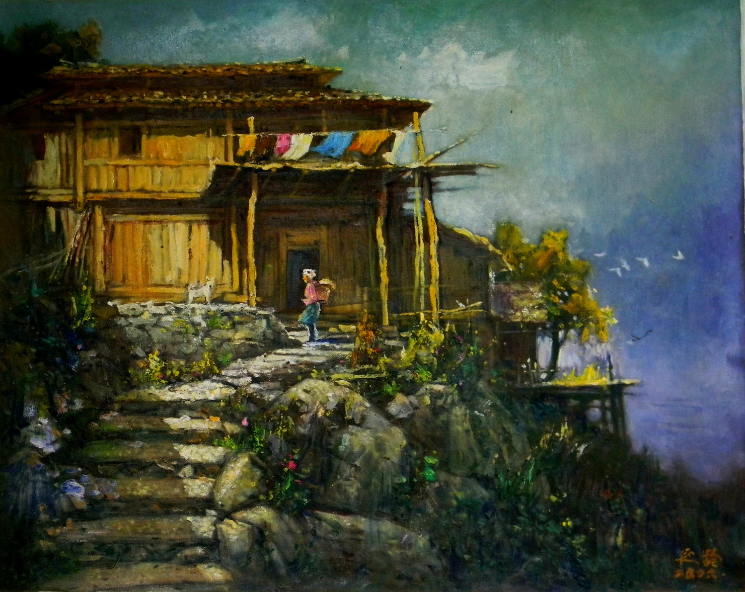 《半山人家》 100x80cm.jpg